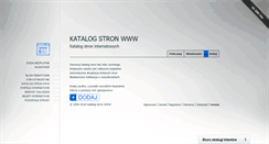 Desktop Screenshot of katalogstronwww.pl